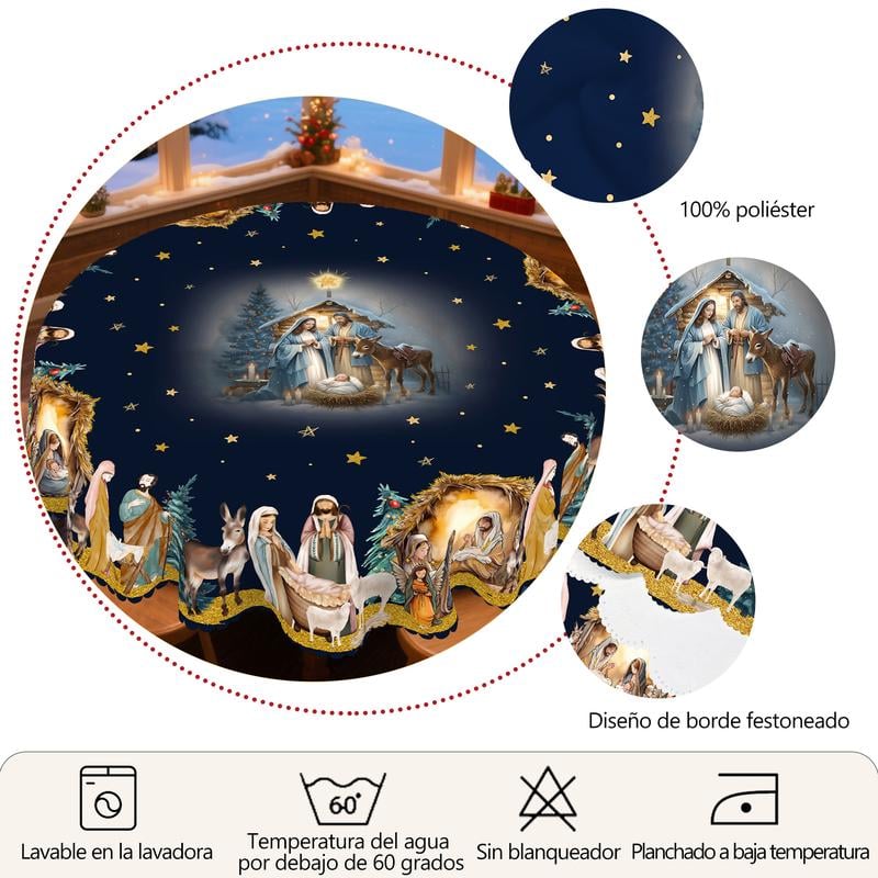 Isanisse - Christmas Decorative Tablecloth