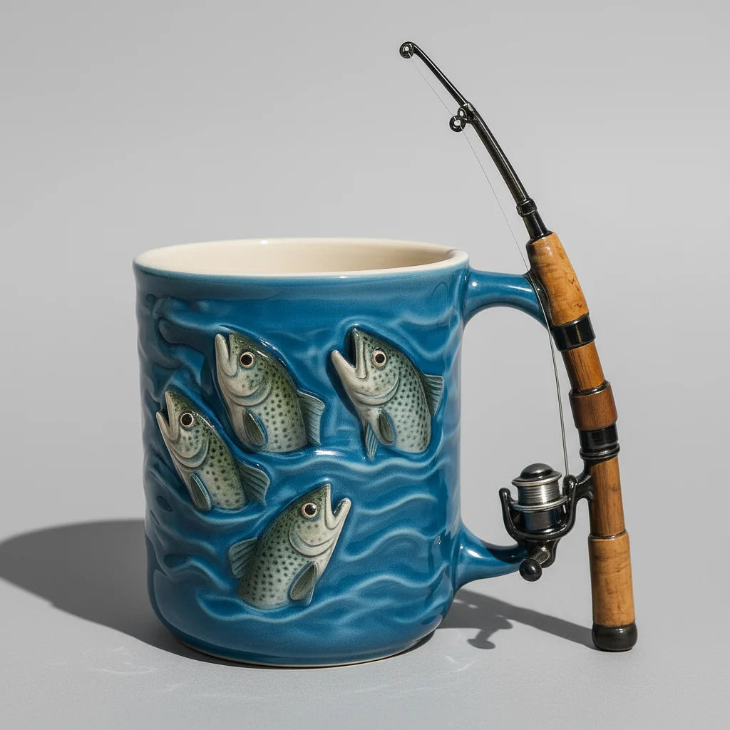 Aedric - 3D Fish Ceramic Coffee Mug