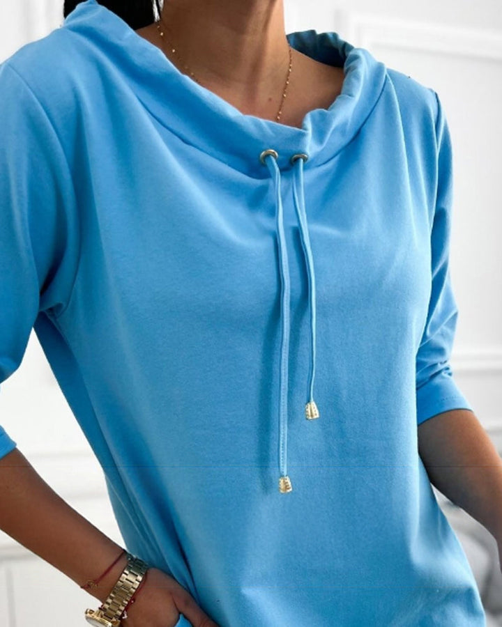 Leolia - Stylish Casual Hoodie Dress