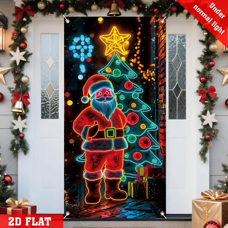 Caroline - Christmas Neon Door Banner