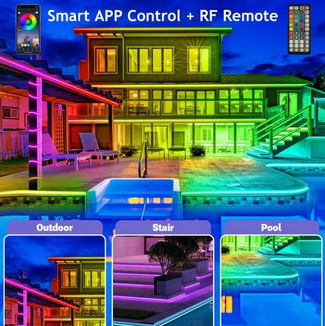 Leah - RGB LED Exterior Lighting