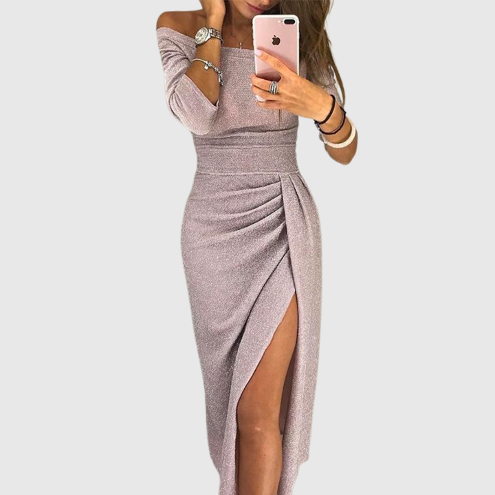 Evalora - Elegant Casual Midi Dress