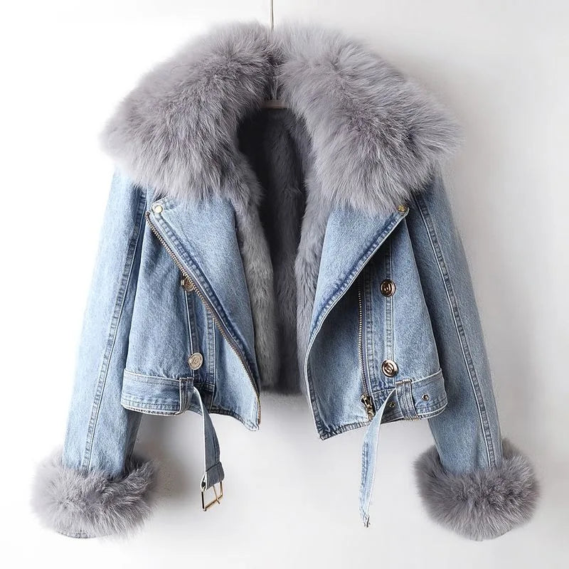 Fayana - Stylish Casual Denim Coat