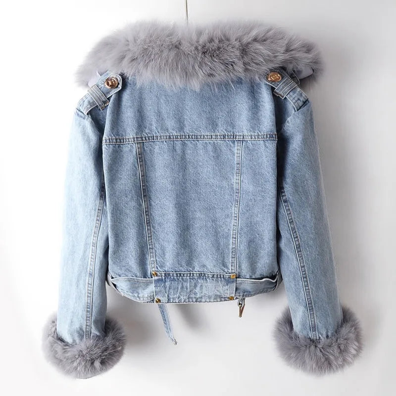 Fayana - Stylish Casual Denim Coat