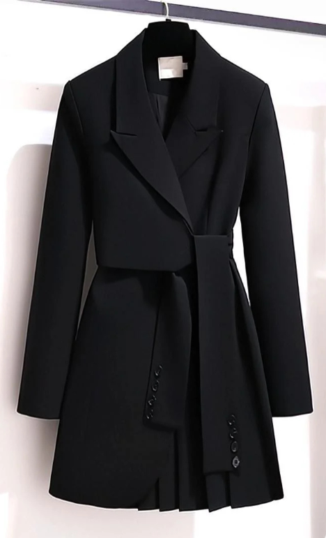 Kaliryn - Elegant Casual Belted Coat