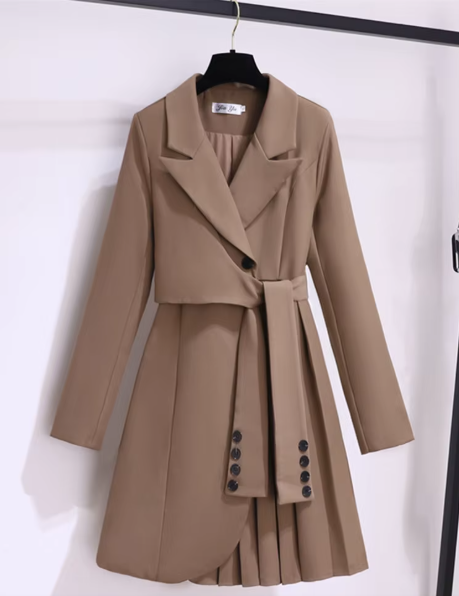 Kaliryn - Elegant Casual Belted Coat