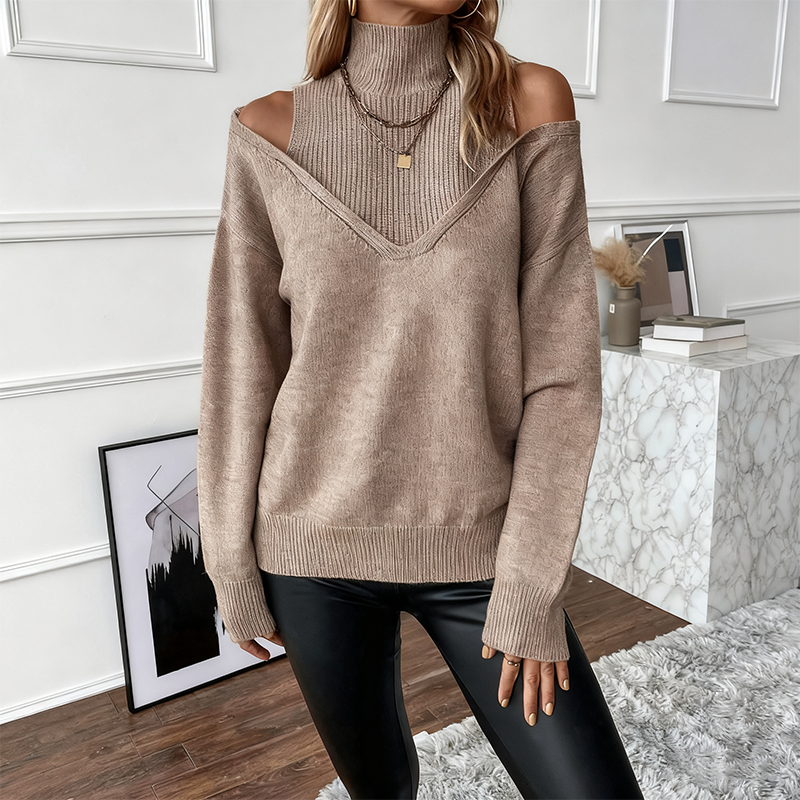 Aurenna - Stylish Casual Turtleneck Sweater