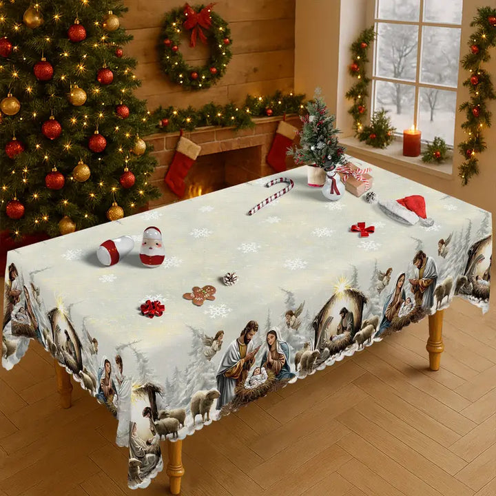 Paisley - Christmas Nativity Tablecloth