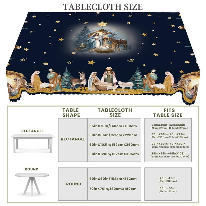 Isanisse - Christmas Decorative Tablecloth