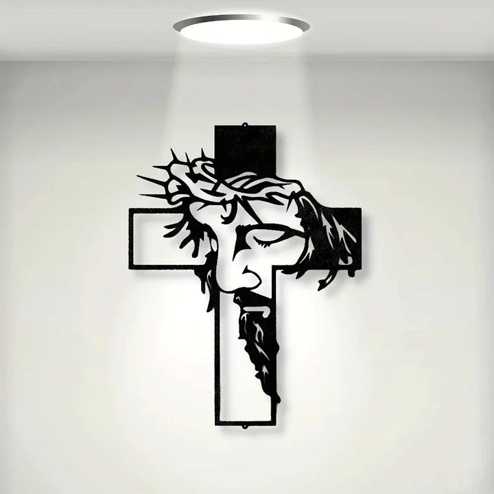 Veritas – Metal wall cross of Jesus