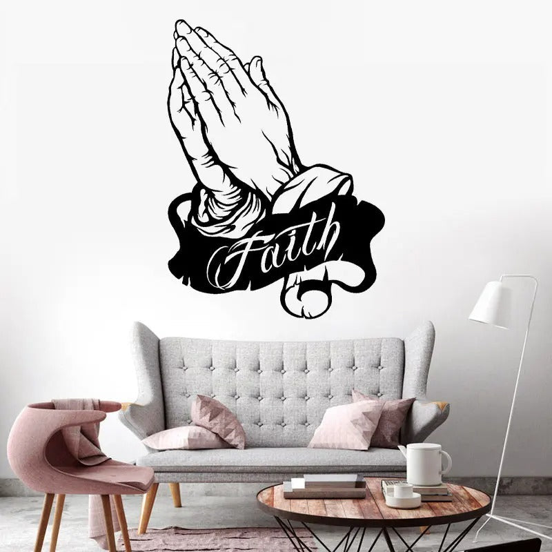 Orantis – Decorative wall sticker “Hands in prayer”