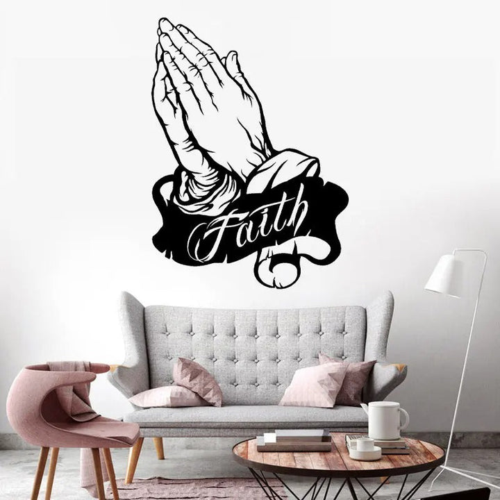 Orantis – Decorative wall sticker “Hands in prayer”