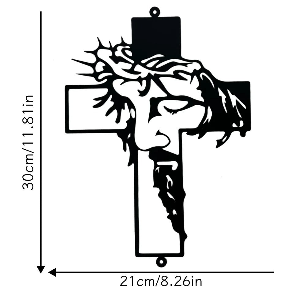 Veritas – Metal wall cross of Jesus
