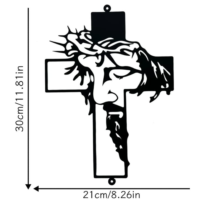 Veritas – Metal wall cross of Jesus