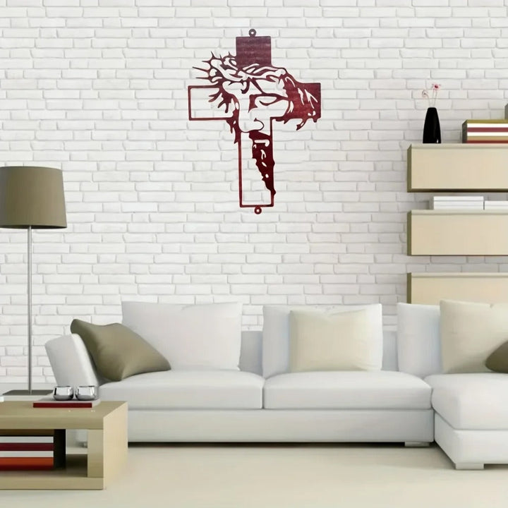Veritas – Metal wall cross of Jesus