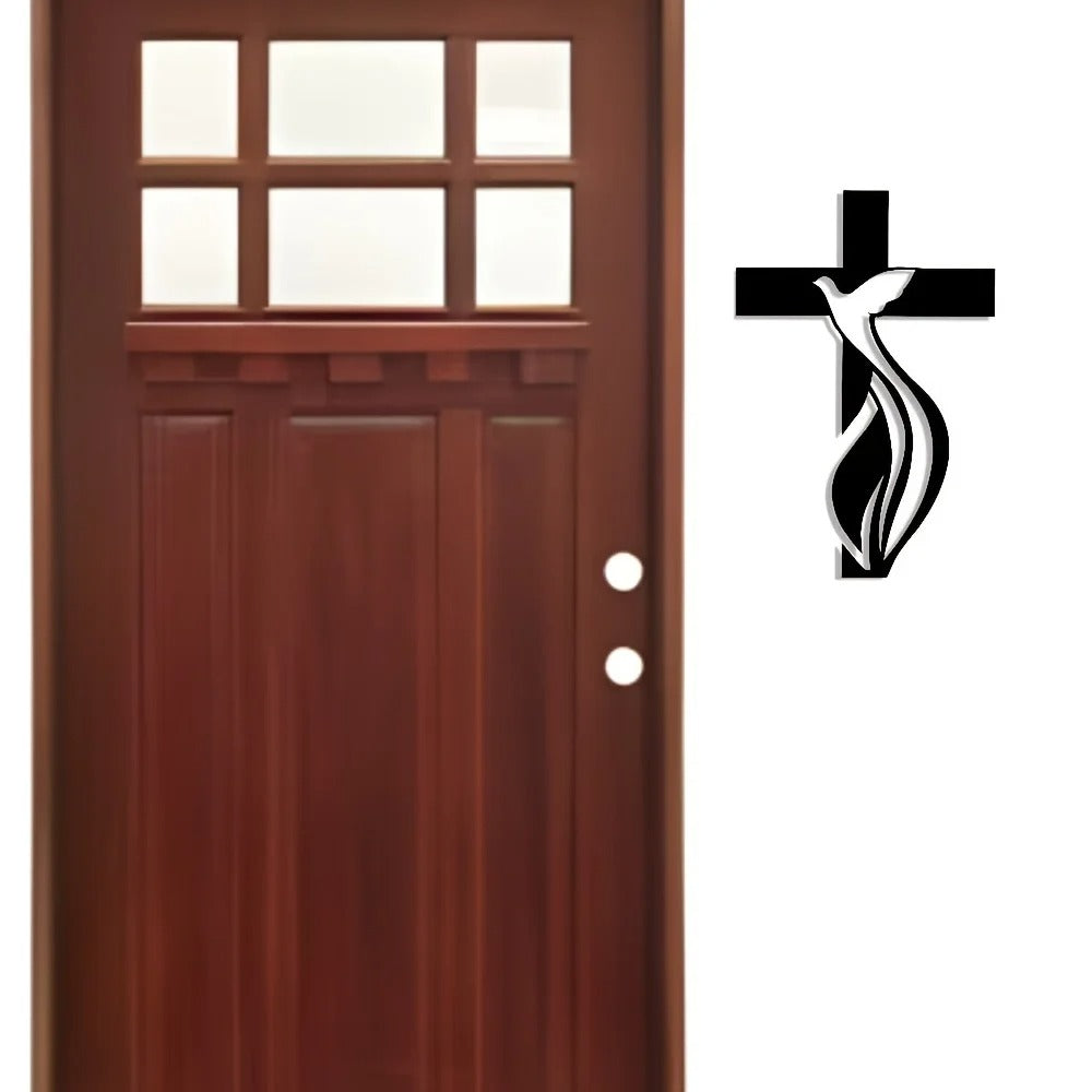 PeaceWing – Metal wall cross with dove